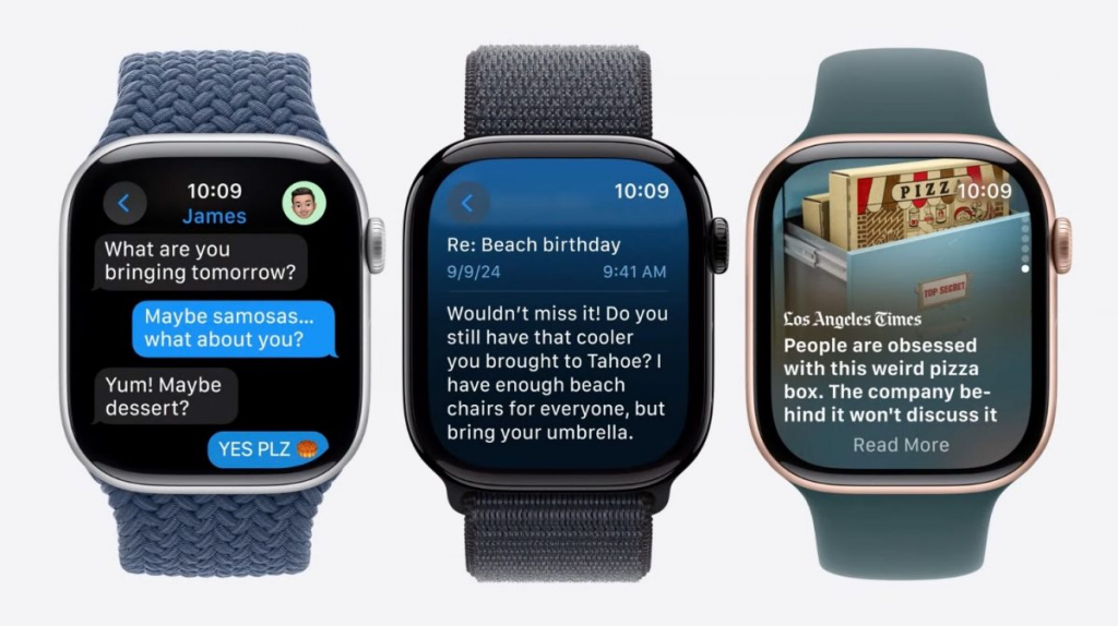 Apple Watch 10正式发布，最大的OLED屏幕、全新钛金属表壳，售价399美元起