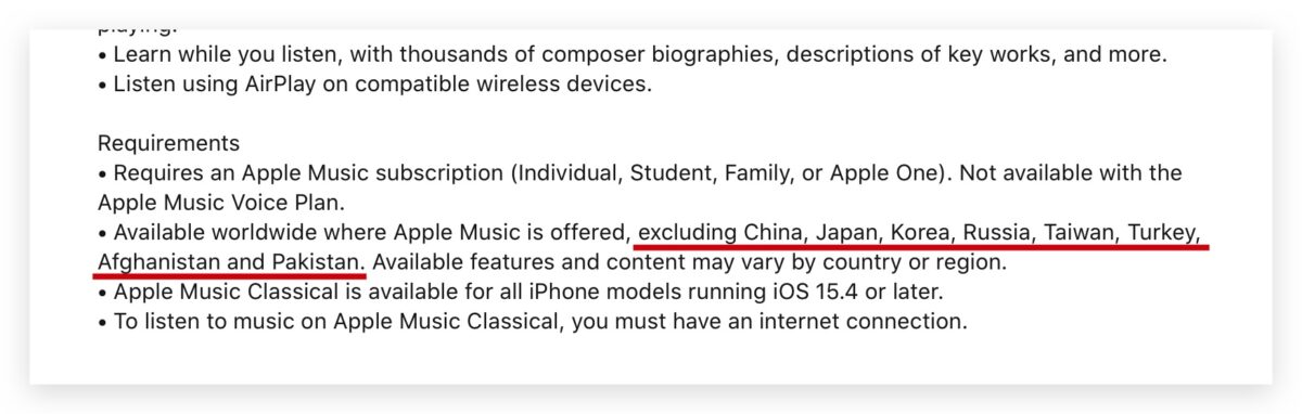 Apple Music Classical 将于 3/28 正式上线，但是有 4 种情况不能用